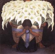 Diego Rivera the flower seller china oil painting reproduction